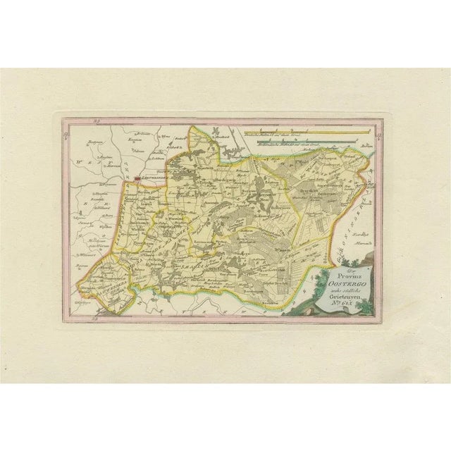 Antique Map of Eastern Oostergo in Friesland by Von Reilly, 1791 For Sale - Image 11 of 11