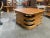 Mid-Century Modern Restored 1940s Stacked Rattan Coffee Table with Rattan Wrapped Mahogany Top For Sale - Image 3 of 10