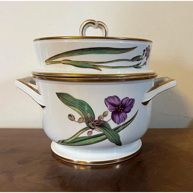 Antique Early 19th Century Spode Porcelain Ice Pail Cooler Decorated With Hand Painted Named Botanical Flower Specimens Circa 1815 For Sale - Image 11 of 11