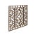 Asian Square Raw Plain Wood Flower Geometric Pattern Wall Panel For Sale - Image 3 of 5