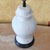 Vintage White Ceramic Chinoiserie Temple Jar Table Lamp With Black Base For Sale - Image 14 of 18