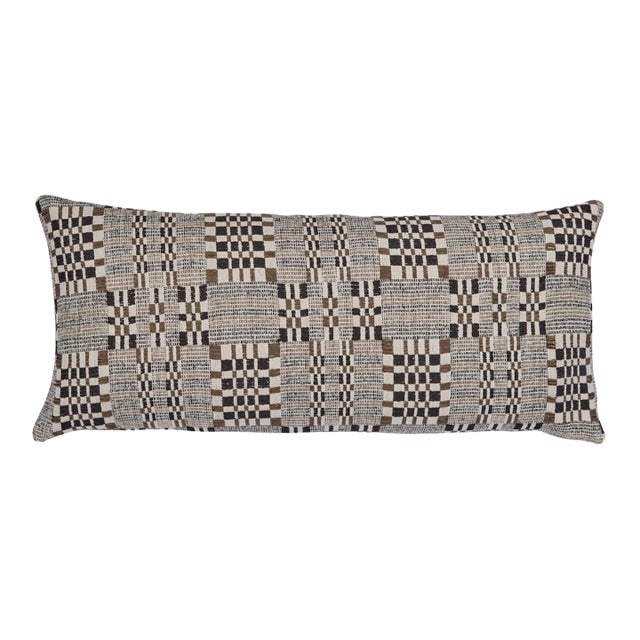 Schumacher Brimfield 24" Lumbar Pillow In Cinder For Sale