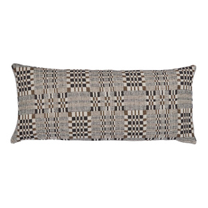 Schumacher Brimfield 24" Lumbar Pillow In Cinder