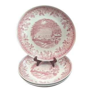 Spode Winters Eve Pasta Bowls - Set of 3 For Sale