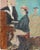 Carlo Striccoli, Figure at the Piano, 1960s, Oil on Board, Framed For Sale - Image 4 of 17