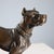 Bronze Dog on Black Marble Base For Sale - Image 3 of 8
