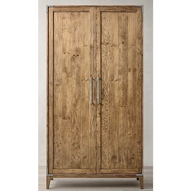 Restoration Hardware Campaign Panel Double Door Cabinet ...