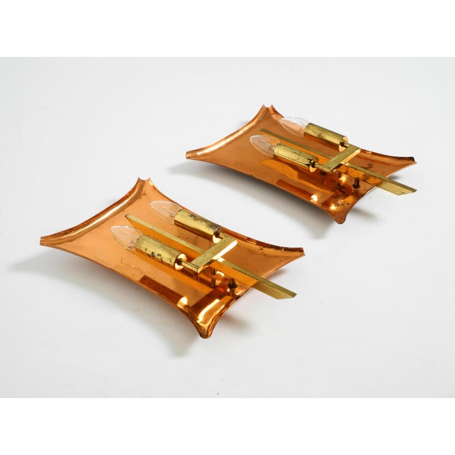 Large Mid-Century Church Wall Lamps in Copper and Brass, 1950s, Set of 2 For Sale - Image 13 of 18