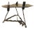 Rare Signed Slack Brutalist Nautical Themed Tripod Iron Table Circa 1960's For Sale