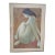 Alain Bonnefoit Seated Nude Original Signed Numbered Color Lithograph For Sale