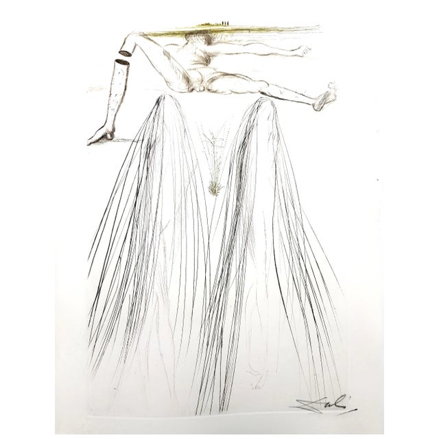 Gray Salvador Dali - The Giant Beliagog - Original Etching 1970 For Sale - Image 8 of 8