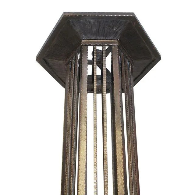 Art Deco French Art Deco Chandelier Signed by Degue For Sale - Image 3 of 4