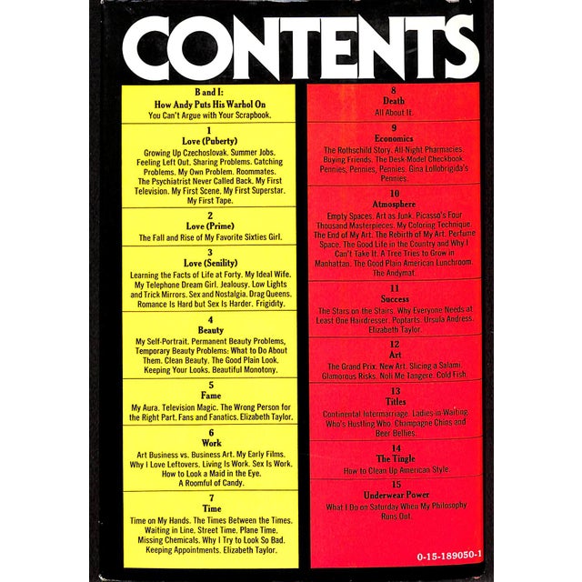 Traditional "The Philosophy of Andy Warhol (From a to B & Back Again)" 1975 Warhol, Andy For Sale - Image 3 of 7