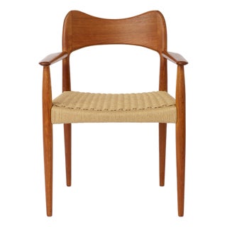 Vintage Danish Teak Armchair by Arne Hovmand-Olsen for Mogens Kold, 1960s For Sale