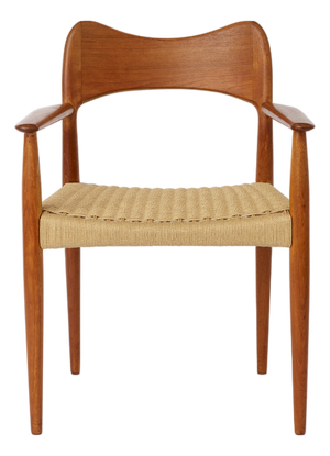 Vintage Danish Teak Armchair by Arne Hovmand-Olsen for Mogens Kold, 1960s