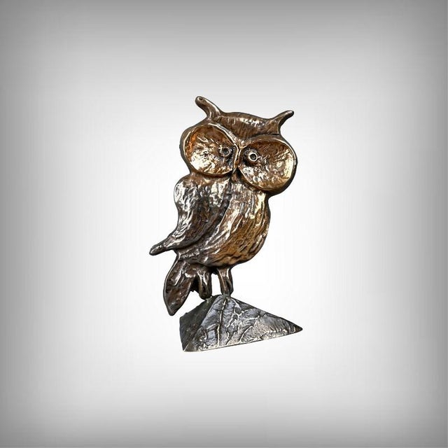 Lohé, The Owl, 1980s, Bronze For Sale - Image 14 of 14