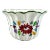 Vintage Italian Hand-Painted Scalloped Floral Pottery Planter For Sale
