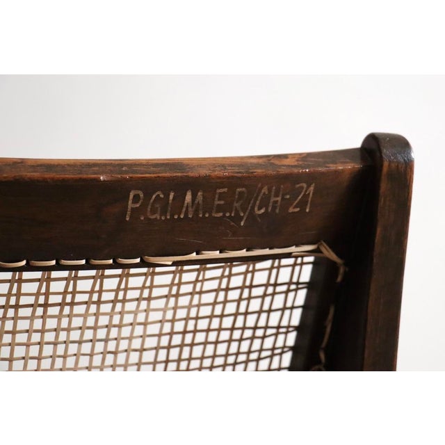 PJ-SI-59 Kangaroo Chairs from Pierre Jeanneret, India, 1955, Set of 2 For Sale - Image 17 of 18