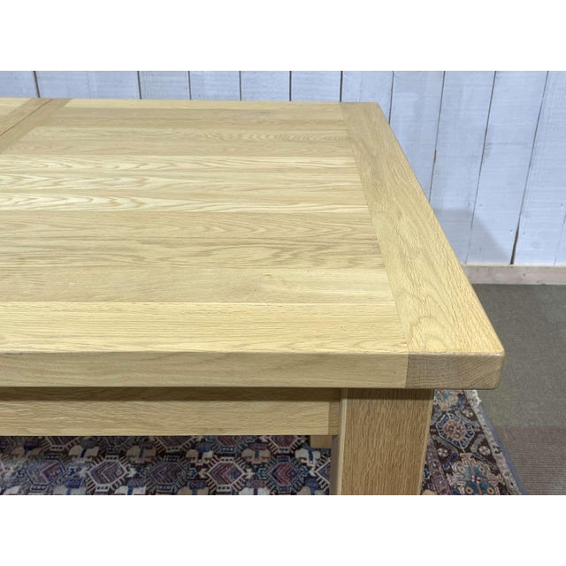 Modern Table in Oak with Two Extensions For Sale - Image 4 of 14