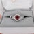 1.4Ct Spessartine Garnet Ring With Earth Mined Diamonds: Solid 14k Gold, 6.5mm, Size 6.75 For Sale In Columbus - Image 6 of 12
