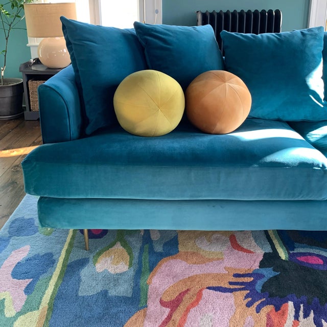 Ball Pillow, Citron For Sale - Image 4 of 7