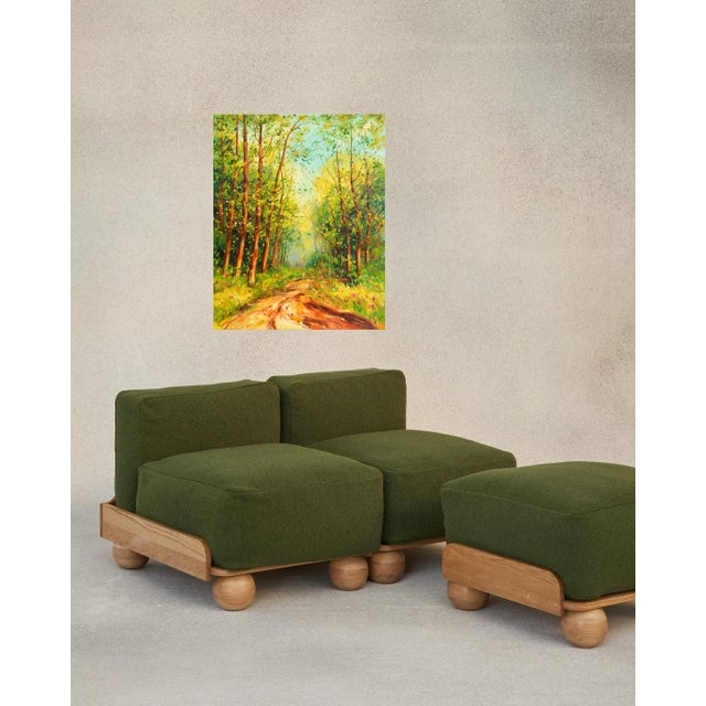Forest Path.Modern Original Hand Painting. For Sale - Image 11 of 11