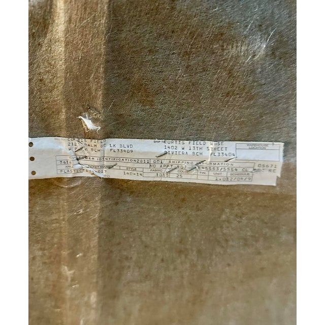 1980's Palm Beach Rose-Colored Swivel Lounge Chairs by Cachet Furniture- A Pair For Sale - Image 10 of 10