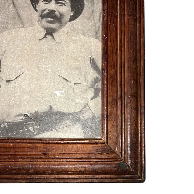 Antique Framed Photograph of Pancho Villa – Mexican Revolution - Mexico For Sale - Image 4 of 8