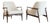 Ib Kofod-Larsen Style Modern Lounge Chairs in Walnut & Bouclé, C. 1950s For Sale