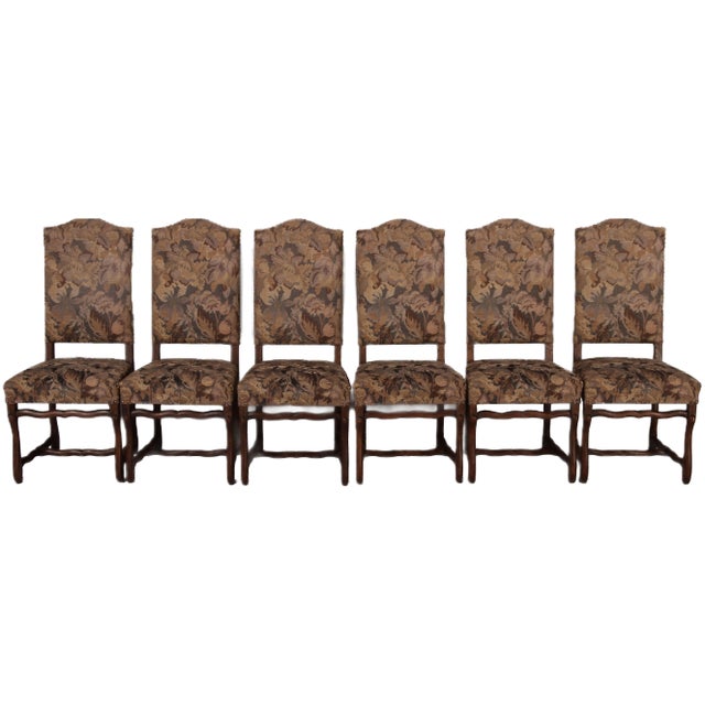 Antique Baroque Chairs in Oak, 1750, Set of 6 For Sale - Image 17 of 17
