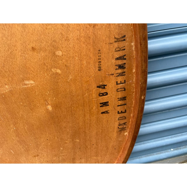 Wood Vintage Danish Tile Top Teak Wood Dining Table in Mid Century Modern Design For Sale - Image 7 of 7