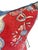 French Red French Floral Print Pillow For Sale - Image 3 of 5