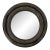Monumental Dark Grey Chunky Round Mirror by Julian Chichester For Sale