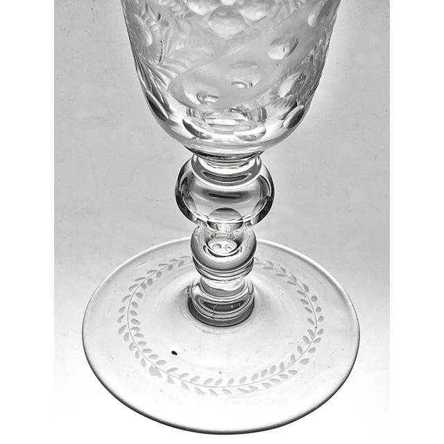 An Antique 18th Century Silesian Hand Blown Goblet For Sale In Los Angeles - Image 6 of 8