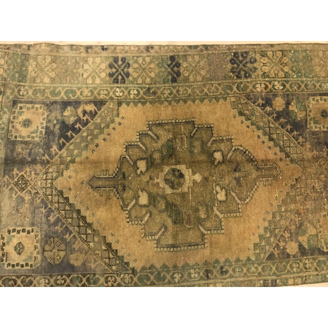 Turkish Turkish Handmade Oushak Vintage Rug For Sale - Image 3 of 11