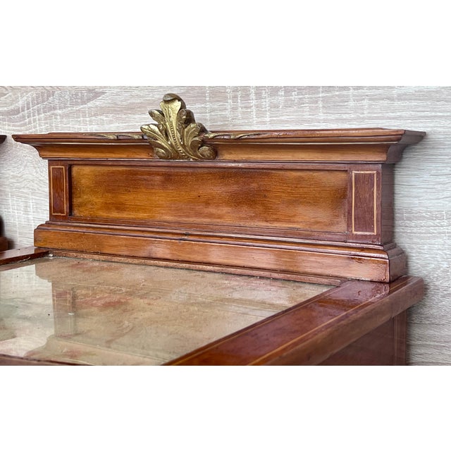 Pair of French Louis XV Style Satinwood One Door Nightstand Bedside Cabinet For Sale - Image 10 of 12