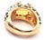 Gold Christian Dior Leopard 18k Yellow Gold Citrine Enamel Ring Cert, size 5.75 For Sale - Image 8 of 9