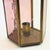 Tall Etched Glass and Brass Candle Holder For Sale In San Francisco - Image 6 of 10