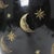 Black Black Ceramic Vase With Gold Moon and Star Motif For Sale - Image 8 of 10