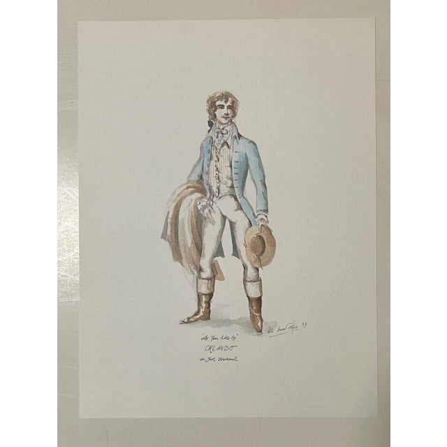 Up for sale is this costume design print, one of several we are selling from design folios published by the Stratford...