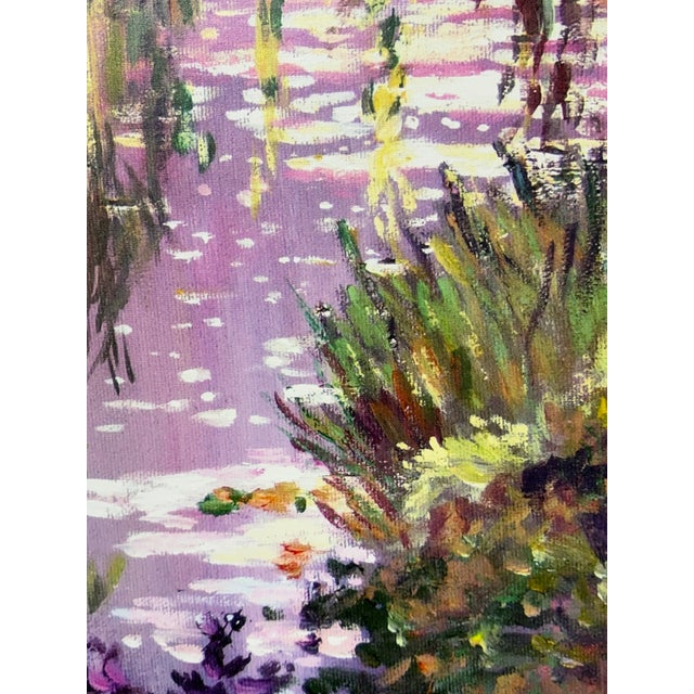 Textile David Lloyd Glover “Homage to Monet” Art Print For Sale - Image 7 of 12