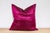 Magenta Festive Silk Euro Pillow Cover For Sale In Los Angeles - Image 6 of 7