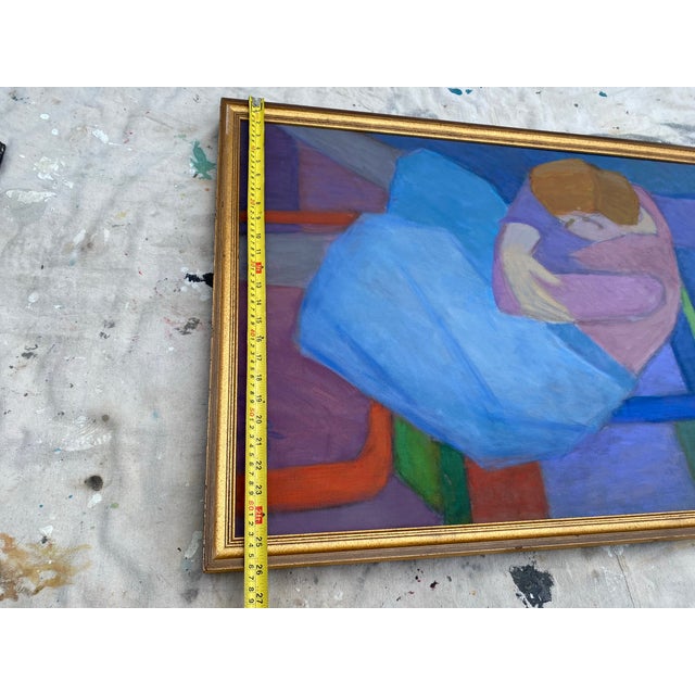 Original Mid 20th Century Figurative Oil Painting by Florence Zlowe (1902-1992) For Sale - Image 10 of 12