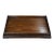 1990s Hand-Carved Huanghuali Rectangular Tea Tray With Raised Rim For Sale