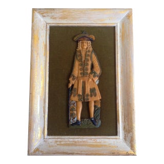 European Wax Gentleman's Portrait For Sale