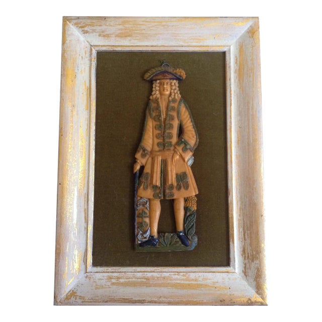 European Wax Gentleman's Portrait For Sale