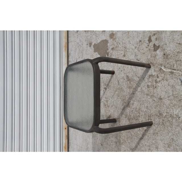 Pair of Patio End Tables W/ Glass Tops For Sale In Houston - Image 6 of 8