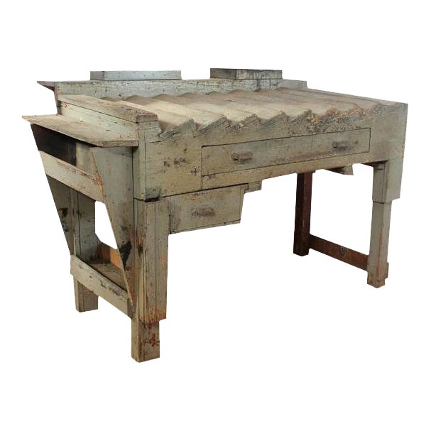 Antique Printer's Working Wood Table/Desk Chairish