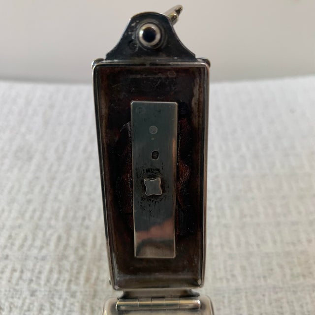 Antique Sterling Silver Cut Crystal Traveling Ink Well For Sale - Image 9 of 15