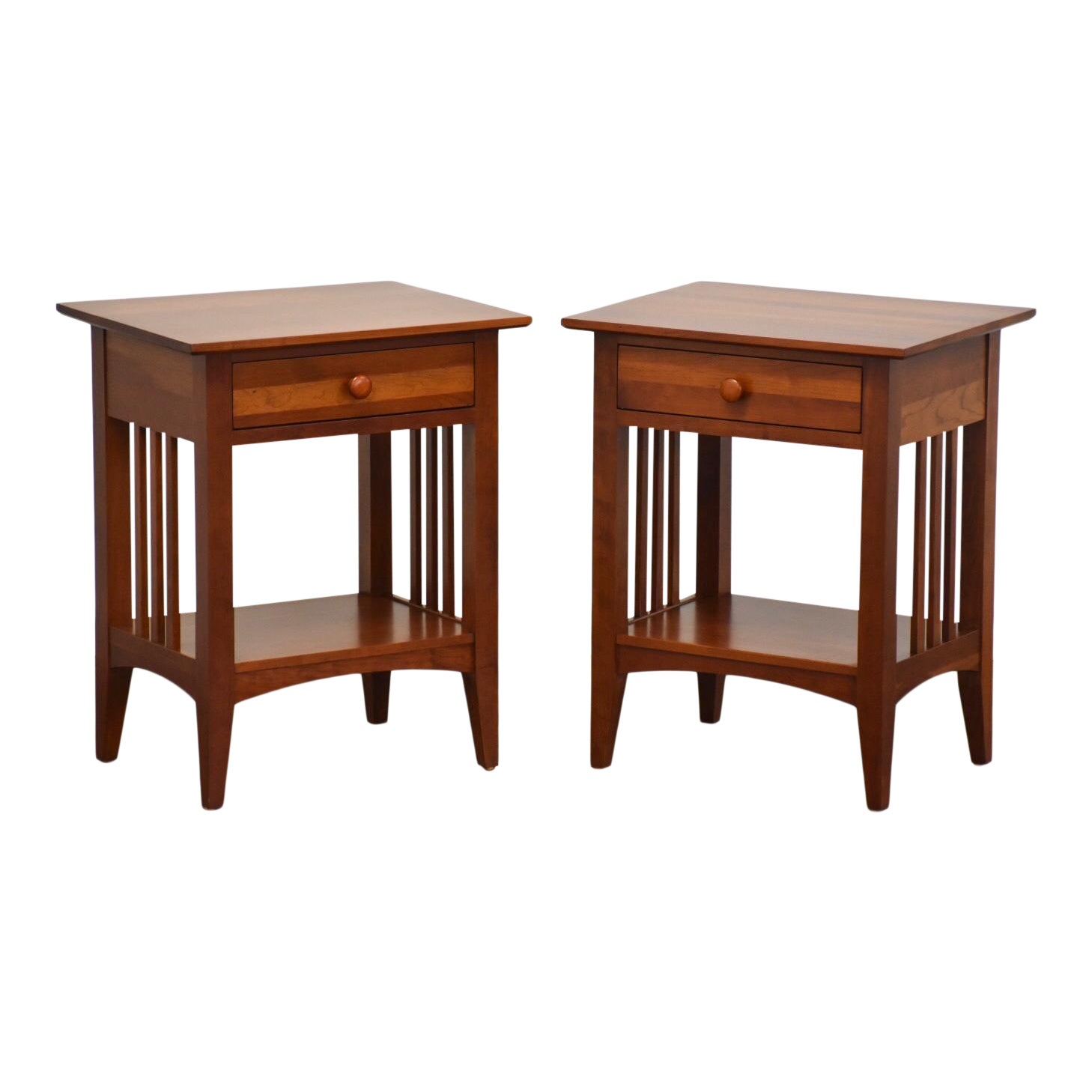 Ethan Allen American Impressions Cherry Nightstands a Pair Chairish
